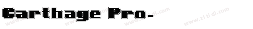 Carthage Pro字体转换